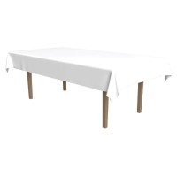 Beistle 54Inch By 108Inch Rectangular Tablecover White