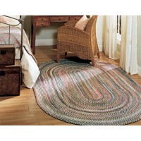 Chestnut Knoll Oval Area Rug 7 by 9Feet Straw Beige