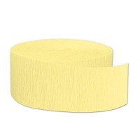 Fr Festive Crepe Streamer Yellow Party Accessory 1 Count 1Pkg