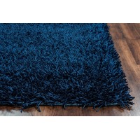 Rizzy Home Kempton Collection Polyester Area Rug 6 x 9 Red Solid