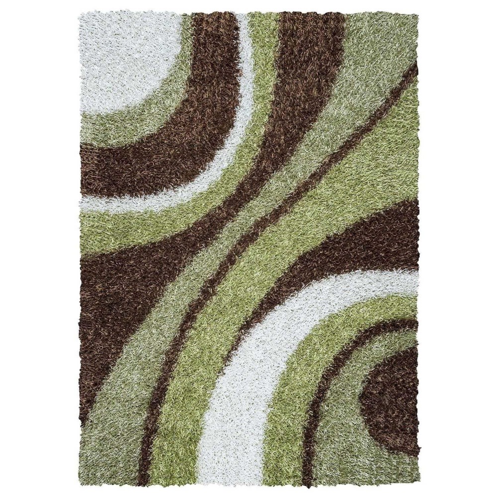 Rizzy Home Kempton Collection Polyester Area Rug 36 x 56 MultiSageBrownWhite Stripe
