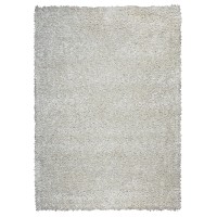 Rizzy Home Kempton Collection Polyester Area Rug 3 Round White Solid