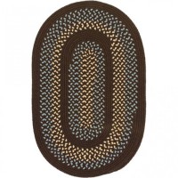 Georgetown Round Area Rug 6Feet Fudge Brown