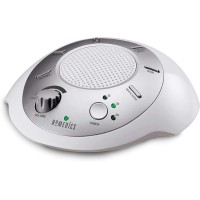 Homedics Soundsleep White Noise Sound Machine Silver Small Travel Sound Machine With 6 Relaxing Nature Sounds Portable Sound