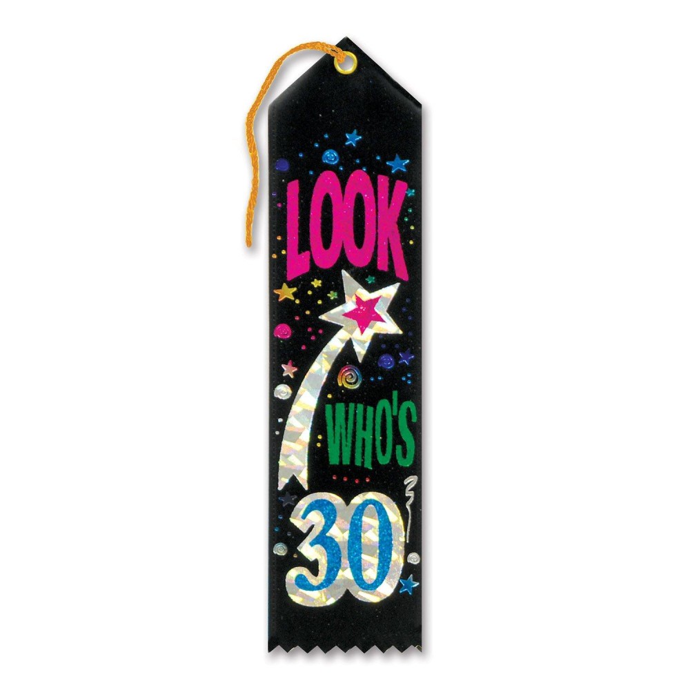 Look Whos 30 Award Ribbon