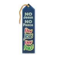 Know Jesus Know Peace Ribbon