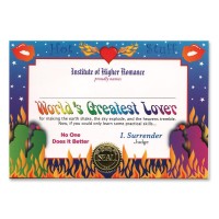 Worlds Greatest Lover Certificate