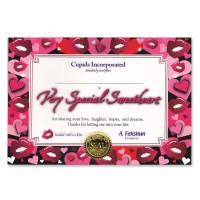 Very Special Sweetheart Certificate