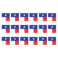 Beistle 16 Piece 2Ply Texas Lone Star State Flag Luncheon Paper Napkins Western Tableware Party Supplies 65 X 65 Redwhit