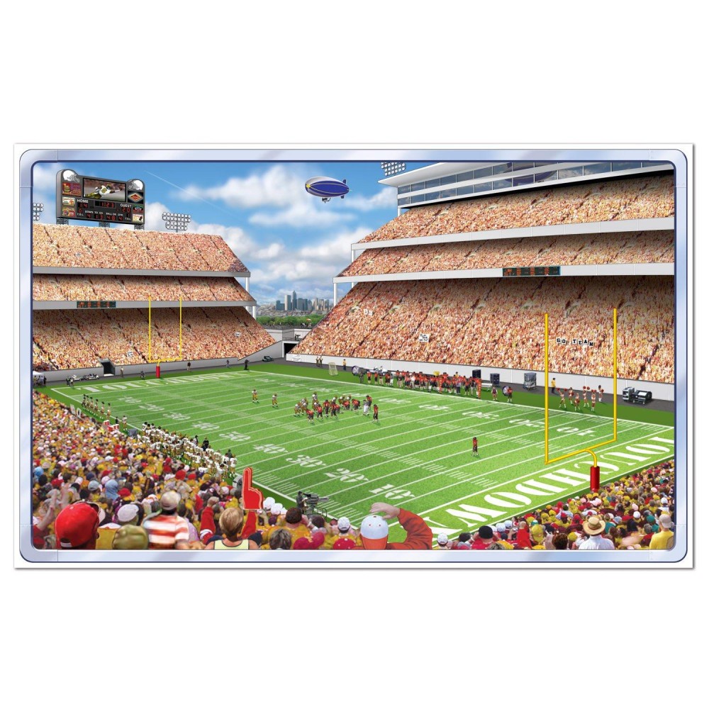 Beistle Football Game Stadium Wall Decal1 Pc Multicolored