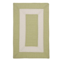 Rope Walk Square Braided Rug 4Feet Celery