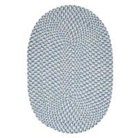 Confetti Oval Area Rug 2 by 3Feet Blue