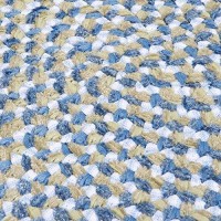 Confetti Oval Area Rug 2 by 3Feet Blue