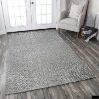 Rizzy Home Twist Collection Wool Area Rug 26 x 8 BlueOff White Chevron