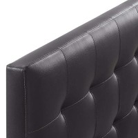 Modway Lily Tufted Faux Leather Upholstered Queen Headboard In Brown