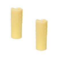 Simplux Led Dripping Candle Wmoving Flame Set Of 2