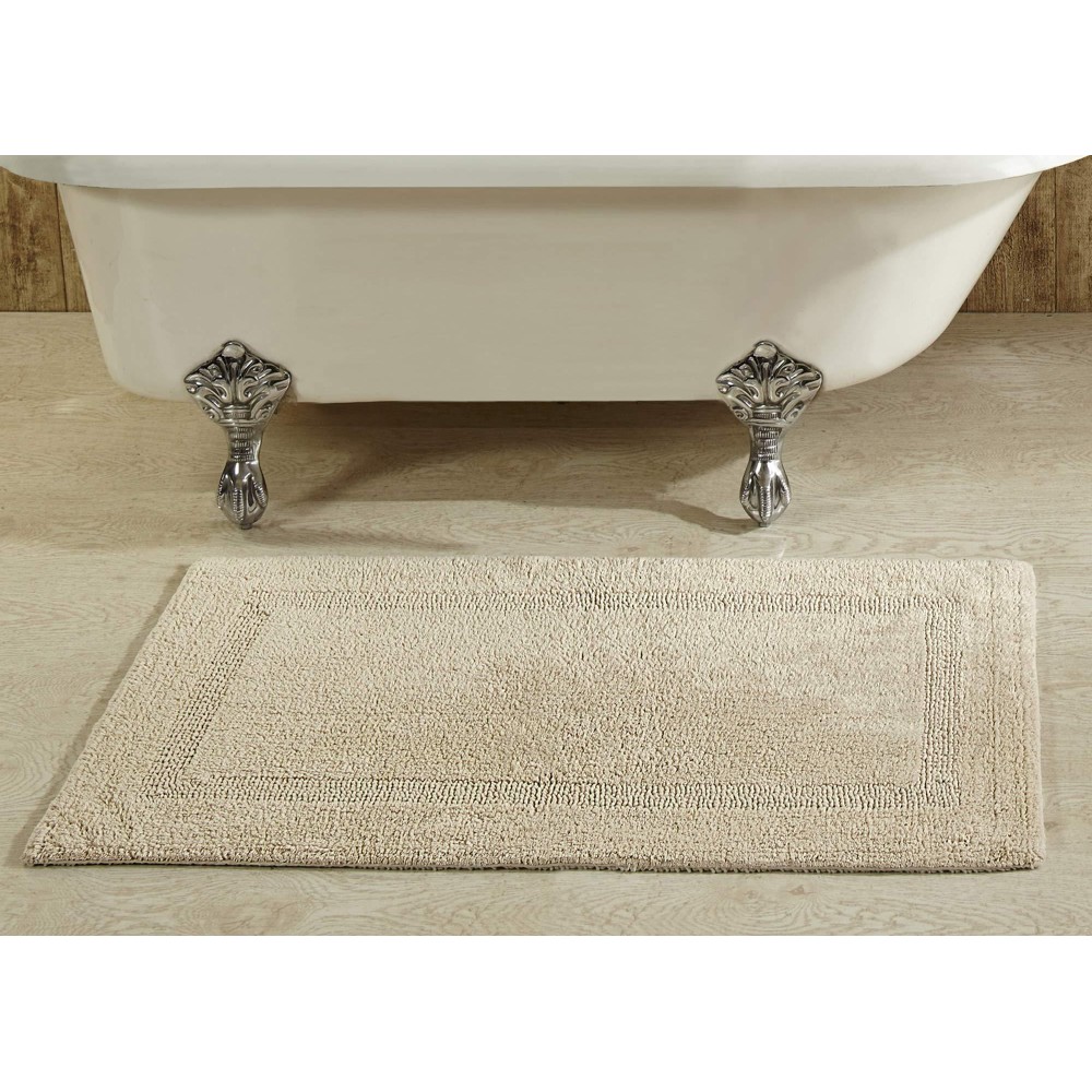 Better Trends 100 Cotton Lux Collection Bath Mats Sand Bath Mat Tufted Reversible Absorbent Machine Washable Bath Mats