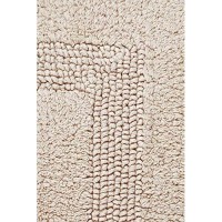 Better Trends 100 Cotton Lux Collection Bath Mats Sand Bath Mat Tufted Reversible Absorbent Machine Washable Bath Mats