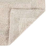 Better Trends 100 Cotton Lux Collection Bath Mats Sand Bath Mat Tufted Reversible Absorbent Machine Washable Bath Mats