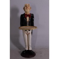 Uppity Connoisseur Butler with Tray 37 Inch Tall