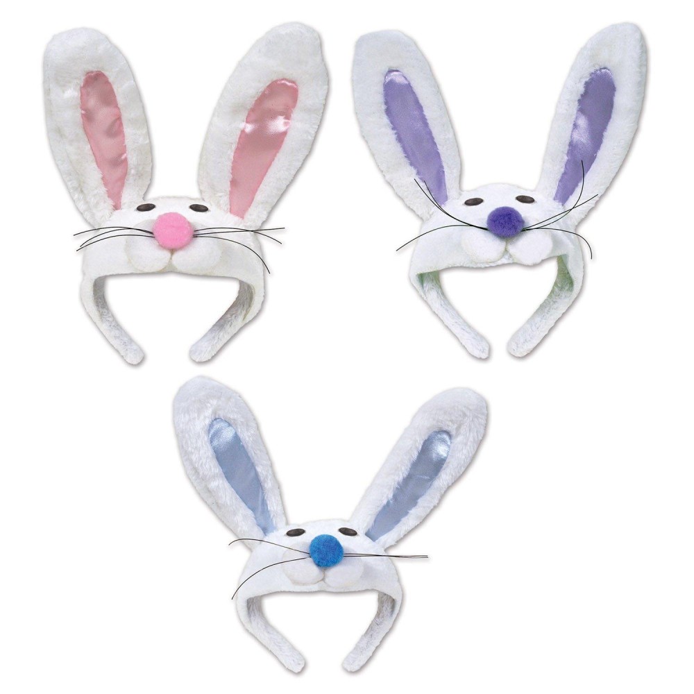 Beistle Easter Plush Bunny Headband One Size Multicolored