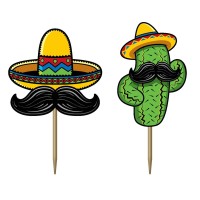 Mexican Fiesta Picks 50 Pcs