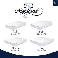 Furinno Nightland 8-Inch Mattress, Twin, White