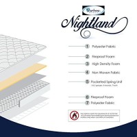 Furinno Nightland 8-Inch Mattress, Full, White
