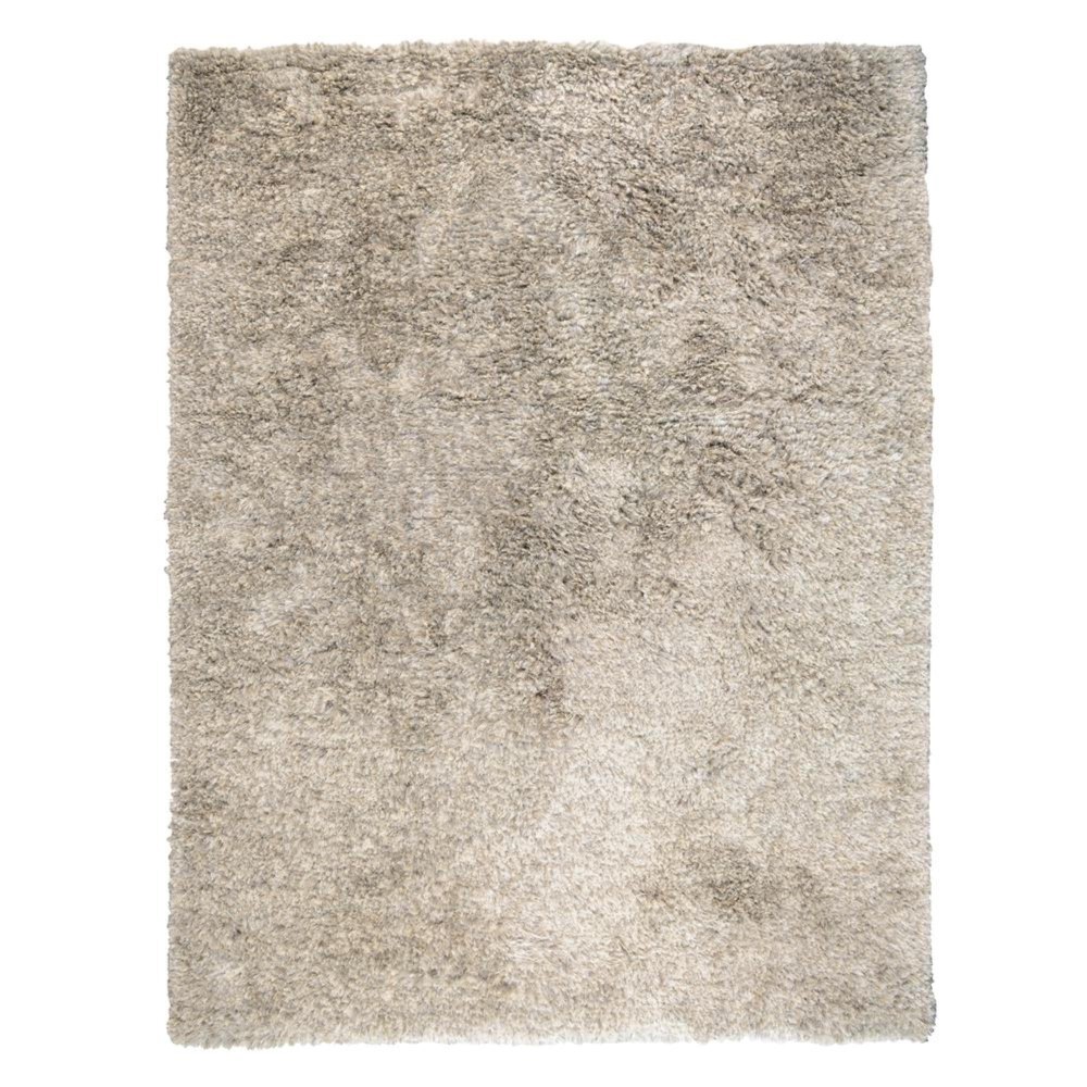 Elegante Handwoven Shag Area Rug Light Grey 8x10