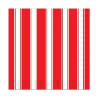 Red White Stripes Luncheon Napkins