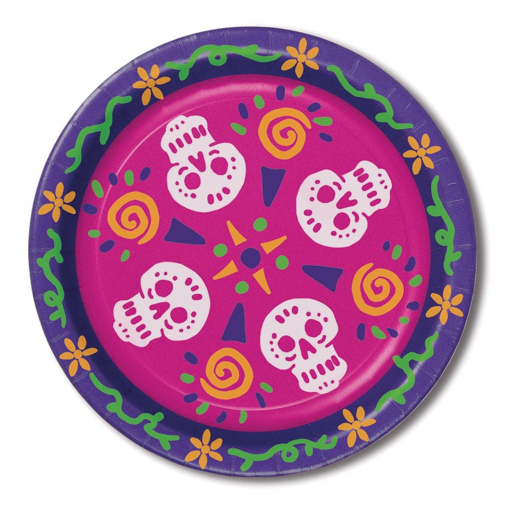 Beistle Day Of The Dead Plates