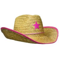 Beistle 1 Pc Straw Cowboy Hat For Children Multicolor