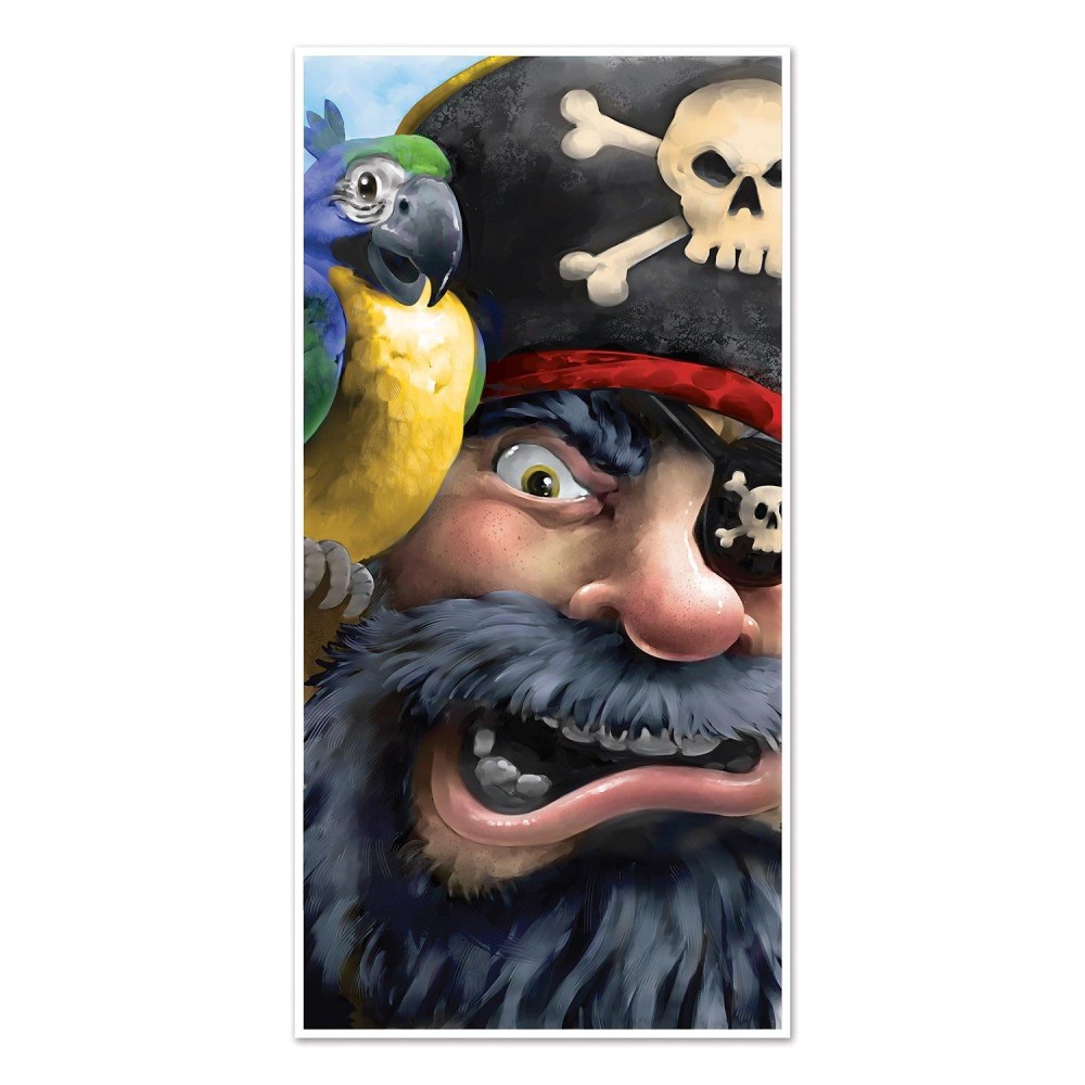 Beistle Pirate Door Cover 30Inch By 5Feet Multicolor