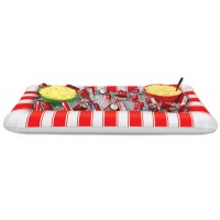 Beistle 4 575 X 28 Inflatable Red White Stripes Buffet Cooler Food Drink Holder Serving Tray For Circus Theme Parties Pir