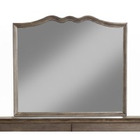 Alpine Furniture Charleston Mirror in Antique Gray