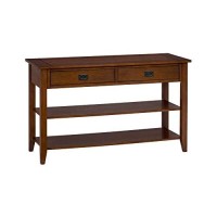 Jofran Inc. Mission Oak Sofa Console Table With Storage