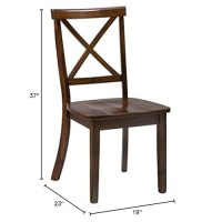 Jofran Inc. Richmond Cherry X Back Dining Chair (Set Of 2)