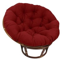 Blazing Needles Twill Papasan Cushion, 1 Count (Pack Of 1), Ruby Red