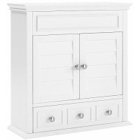 Crosley Furniture Lydia Bathroom Wall Cabinet, White