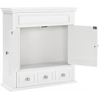 Crosley Furniture Lydia Bathroom Wall Cabinet, White