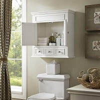 Crosley Furniture Lydia Bathroom Wall Cabinet, White