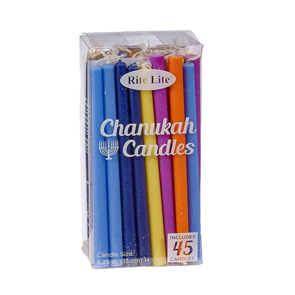 Rite Lite Deluxe Multicolor Chanukah Candles Comes With 45 Candles Hanukkah Gifts Hanukkah Candles Hanukkah Multicolor Candl