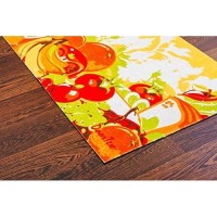 Floortex Doortex Printed Short Kitchen Runner Rectangular Salad Design 20 x 30 FR4KR2030SS