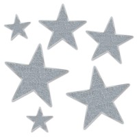 Glittered Foil Star Cutouts