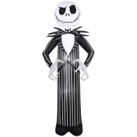 Airblown Inflatable Jack Skellington Nightmare Before Christmas Halloween Decoration 7 Tall