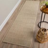 Monaco Sisal MC300 Mushroom 23 x 76 Runner Rug