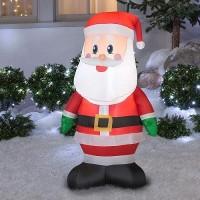 Gemmy 36789 Airblown Outdoor Santa Christmas Inflatable 4 Ft Tall