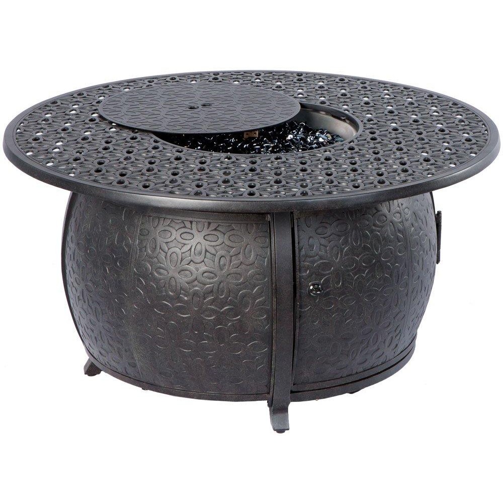 Alfresco Home Margherita 48 Round cast Aluminum gas Fire Pitchat Table
