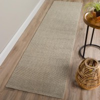 Monaco Sisal MC300 Silver 23 x 76 Runner Rug