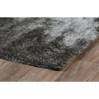 Collins Handwoven Shag Area Rug Dark Gray 5X8